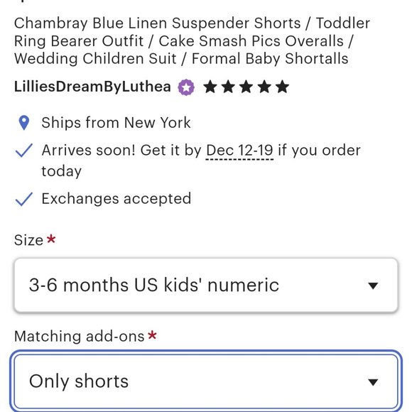 Chambray Blue Linen Suspender Shorts - Picture 6 of 10